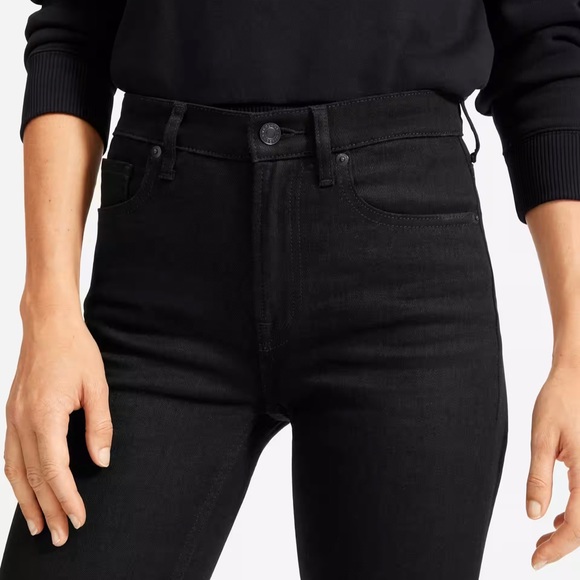 Everlane - the high rise skinny jean, black, women’s size 29 - Picture 13 of 14